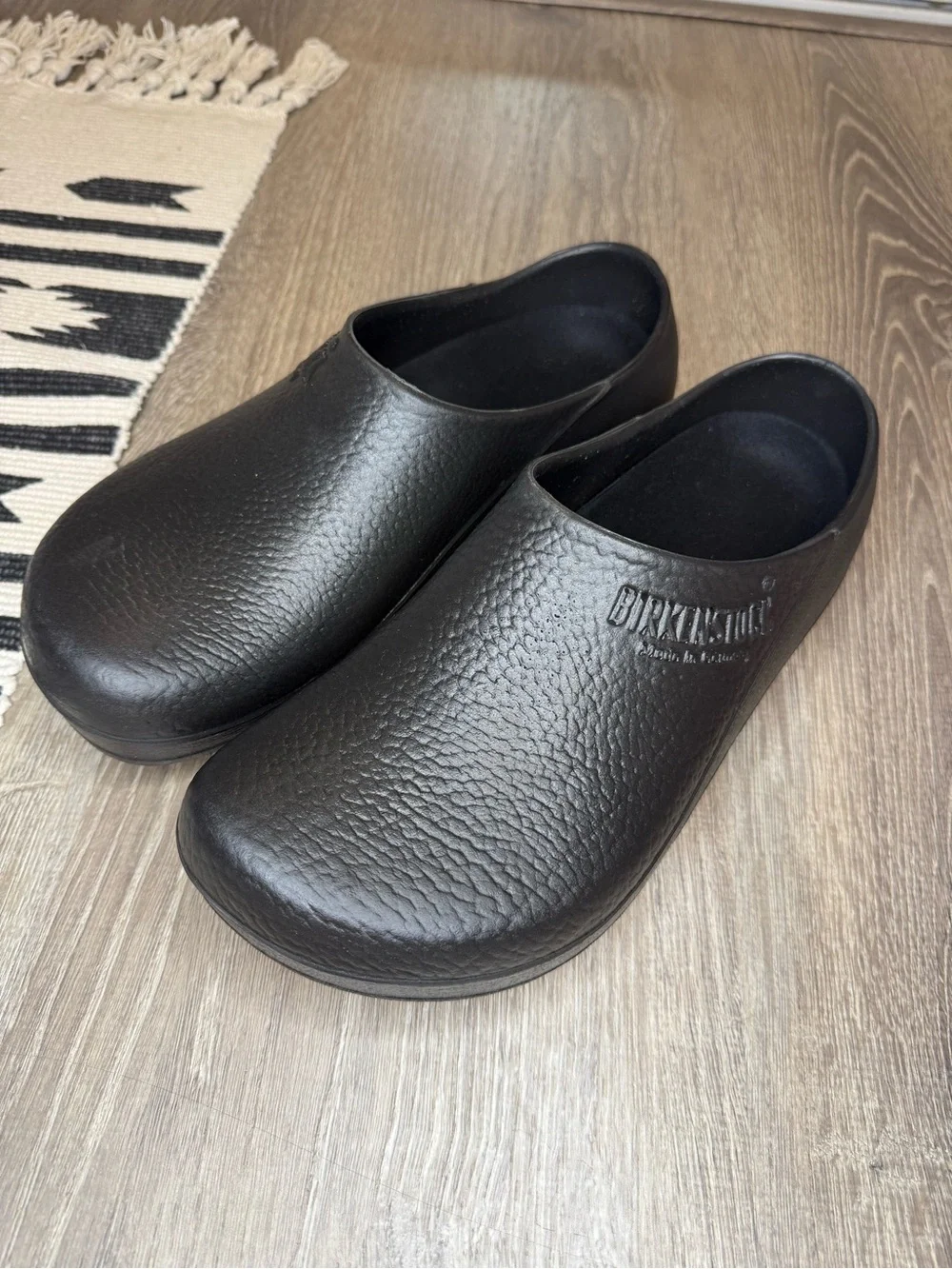 Birkenstock Profi-Birki Men’s Black Professional Grade Slip-On Poly Clog Size 44